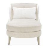 La Marisia Champagne Gold/Tranquil Chenille Chaise - Ornate Home