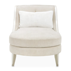 La Marisia Champagne Gold/Tranquil Chenille Chaise - Ornate Home