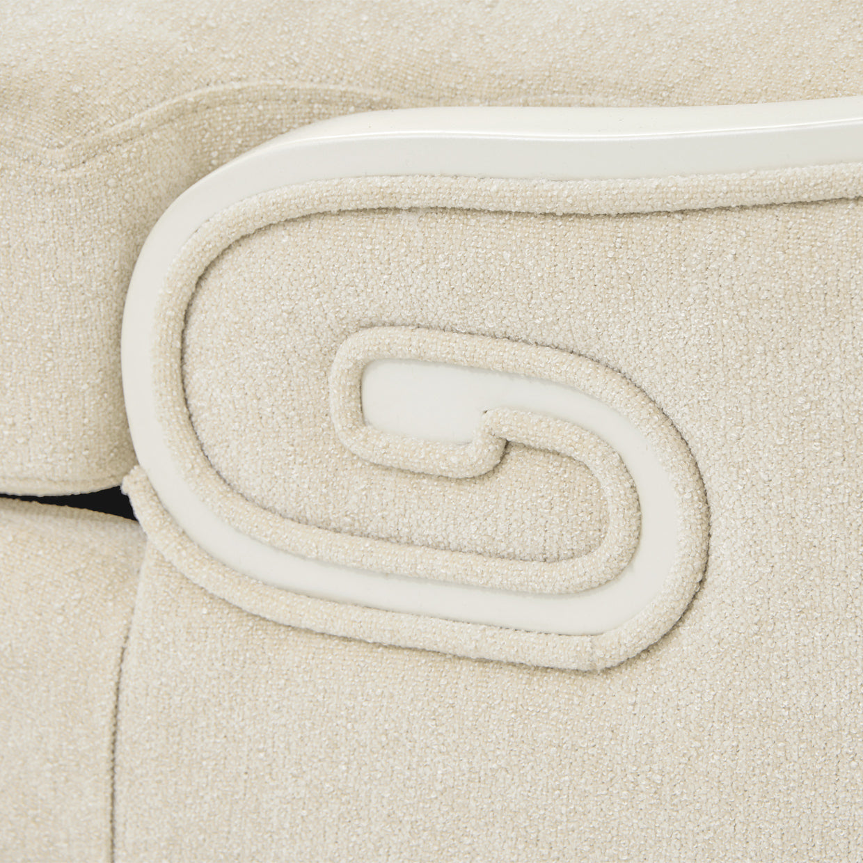 La Marisia Champagne Gold/Tranquil Chenille Chaise - Ornate Home