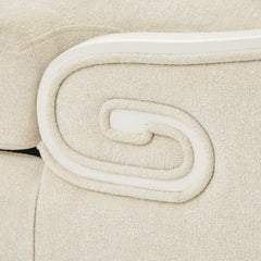La Marisia Champagne Gold/Tranquil Chenille Chaise - Ornate Home