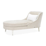La Marisia Champagne Gold/Tranquil Chenille Chaise - Ornate Home