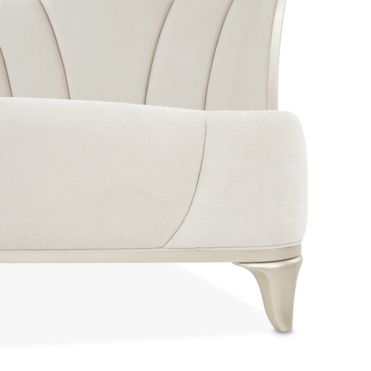 La Marisia Champagne Gold/Tranquil Upholstered Bed - Ornate Home
