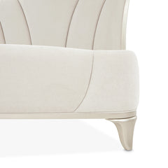 La Marisia Champagne Gold/Tranquil Upholstered Bed - Ornate Home