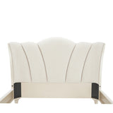 La Marisia Champagne Gold/Tranquil Upholstered Bed - Ornate Home