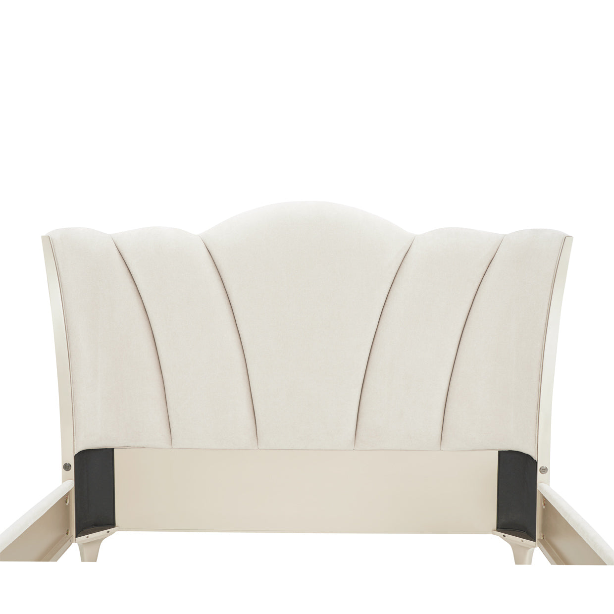 La Marisia Champagne Gold/Tranquil Upholstered Bed - Ornate Home