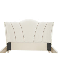 La Marisia Champagne Gold/Tranquil Upholstered Bed - Ornate Home