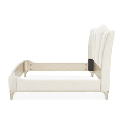 La Marisia Champagne Gold/Tranquil Upholstered Bed - Ornate Home