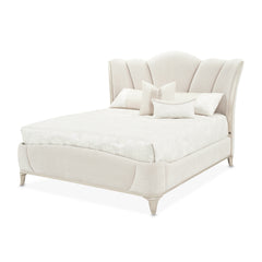 La Marisia Champagne Gold/Tranquil Upholstered Bed - Ornate Home
