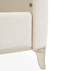 La Marisia Champagne Gold/Tranquil Upholstered Bed - Ornate Home