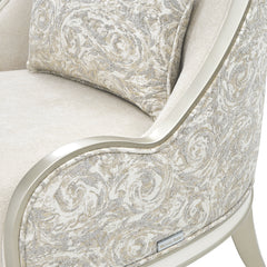 La Marisia Champagne/Tranquil Chenille Accent Chair - Ornate Home