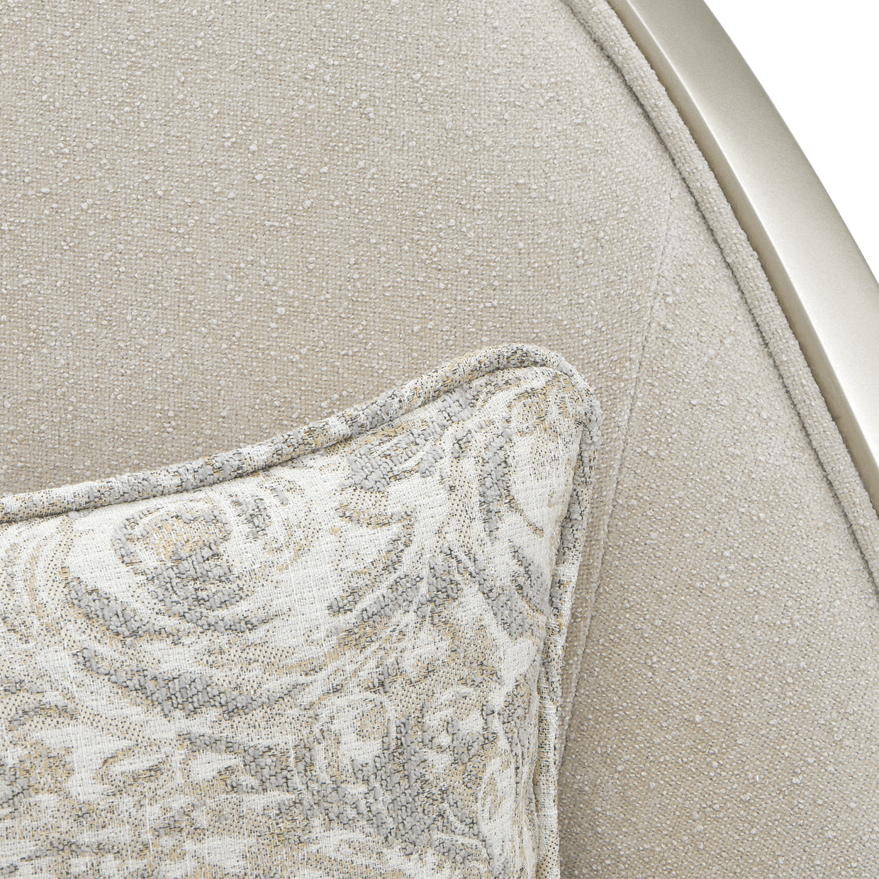 La Marisia Champagne/Tranquil Chenille Accent Chair - Ornate Home