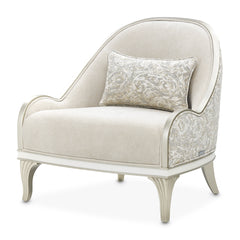 La Marisia Champagne/Tranquil Chenille Accent Chair - Ornate Home