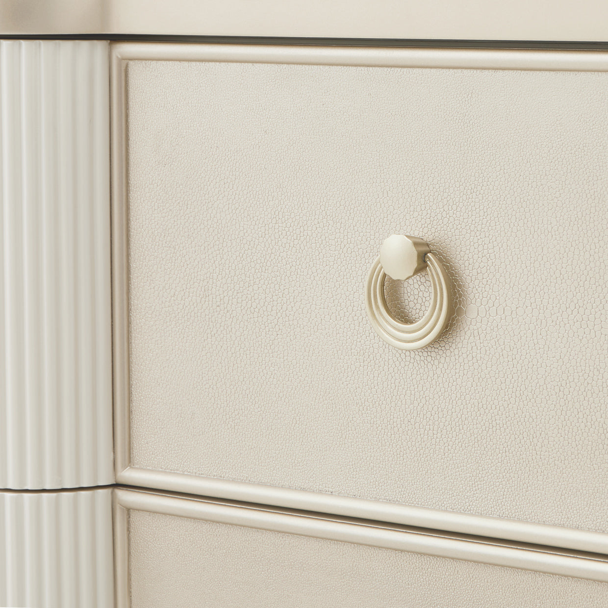 La Marisia Creamy Pearl 5-Drawer Chest - Ornate Home