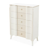 La Marisia Creamy Pearl 5-Drawer Chest - Ornate Home