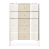 La Marisia Creamy Pearl 5-Drawer Chest - Ornate Home
