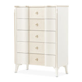 La Marisia Creamy Pearl 5-Drawer Chest - Ornate Home