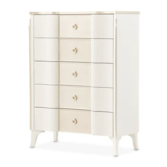 La Marisia Creamy Pearl 5-Drawer Chest - Ornate Home