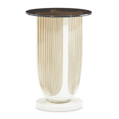 La Marisia Creamy Pearl Accent Table - Ornate Home