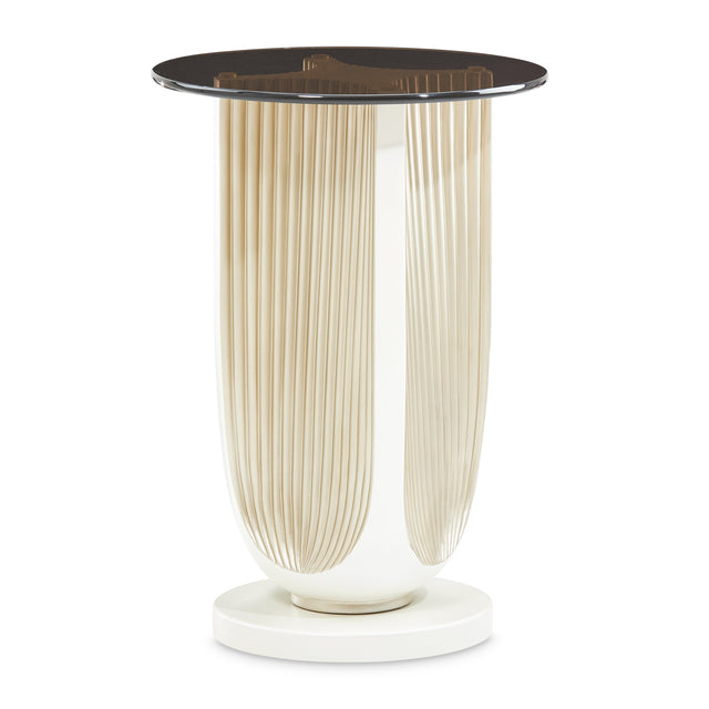 La Marisia Creamy Pearl Accent Table - Ornate Home
