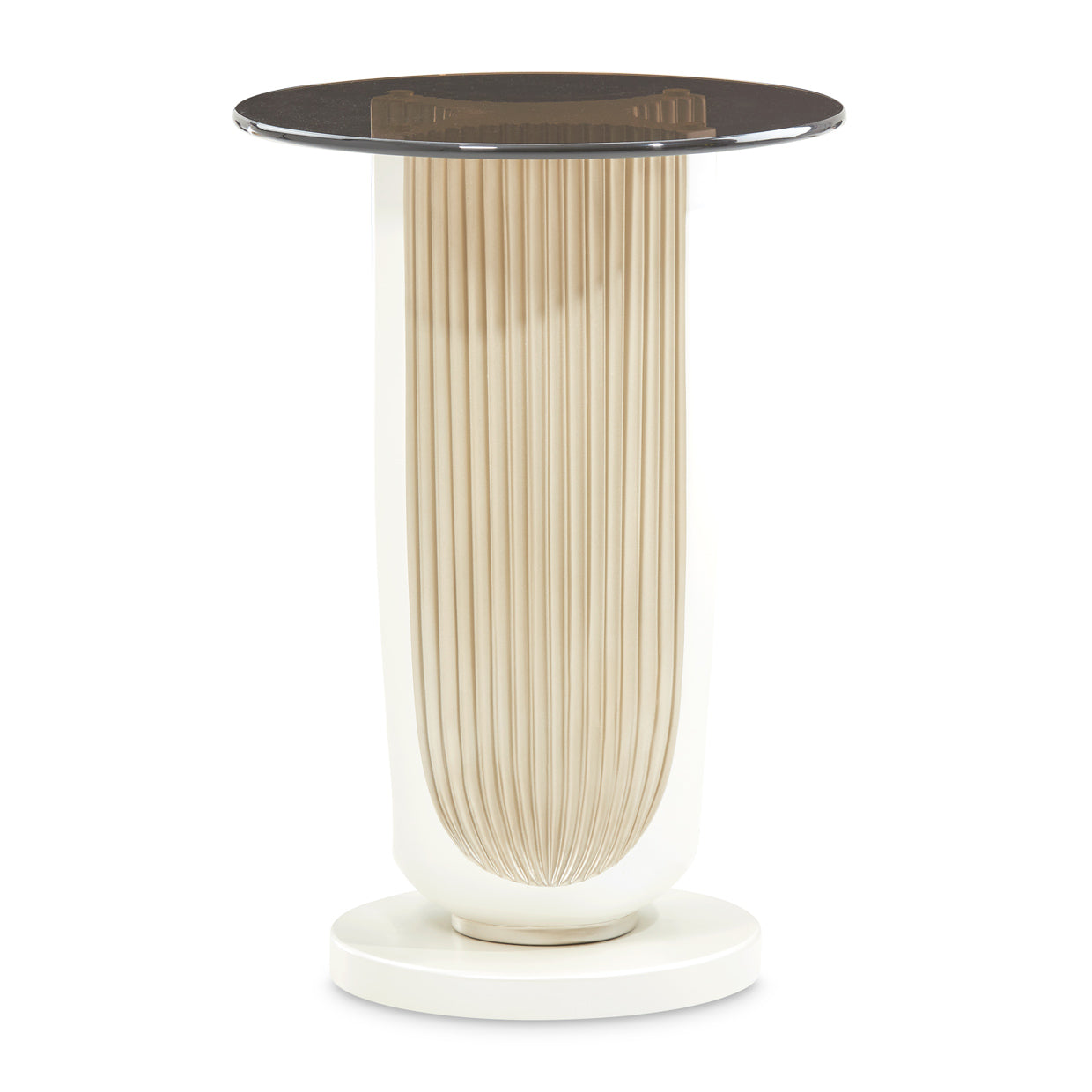 La Marisia Creamy Pearl Accent Table - Ornate Home