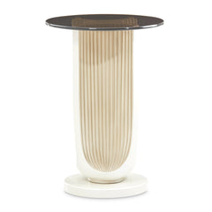 La Marisia Creamy Pearl Accent Table - Ornate Home