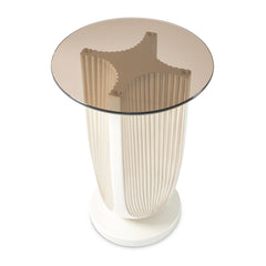 La Marisia Creamy Pearl Accent Table - Ornate Home