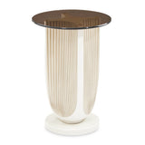 La Marisia Creamy Pearl Accent Table - Ornate Home