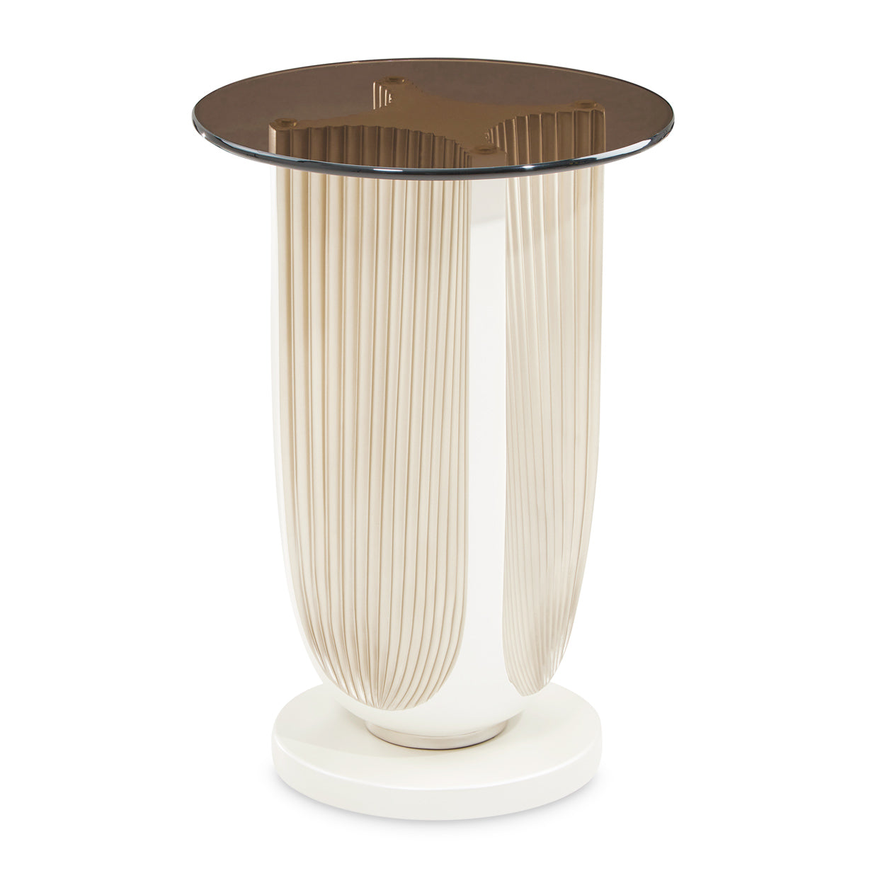La Marisia Creamy Pearl Accent Table - Ornate Home