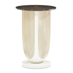 La Marisia Creamy Pearl Accent Table - Ornate Home