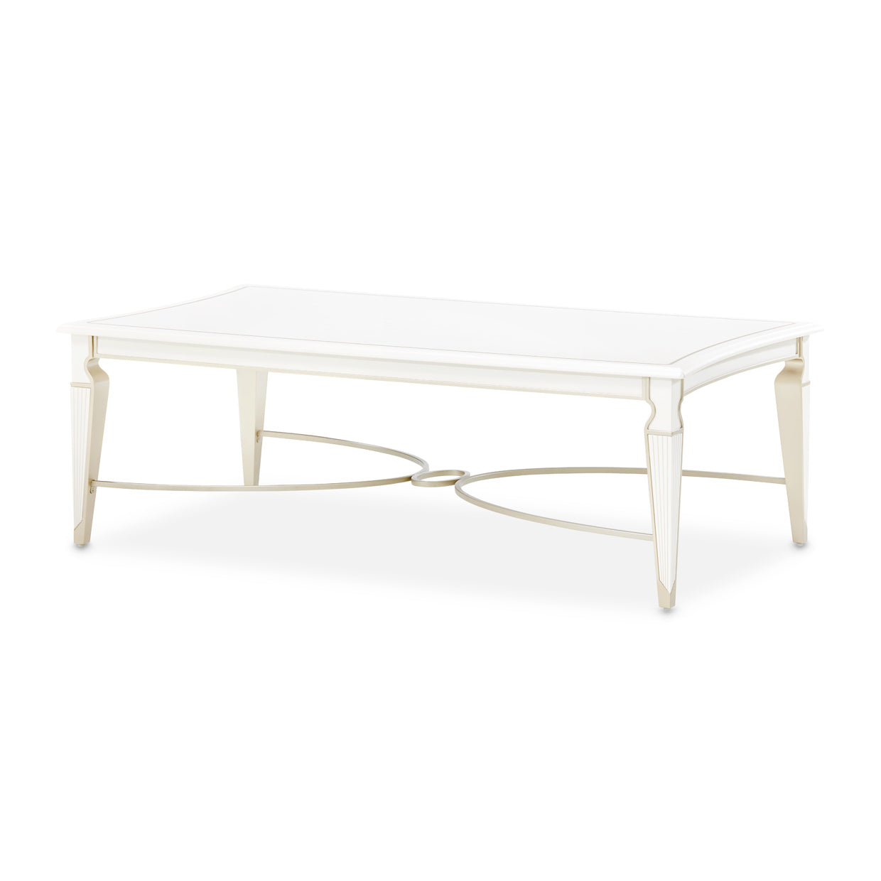 La Marisia Creamy Pearl Cocktail Table - Ornate Home