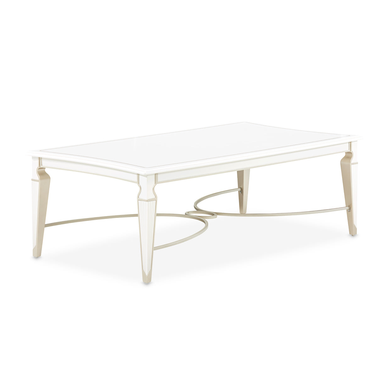 La Marisia Creamy Pearl Cocktail Table - Ornate Home