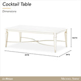 La Marisia Creamy Pearl Cocktail Table - Ornate Home
