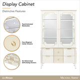 La Marisia Creamy Pearl Display Cabinet - Ornate Home