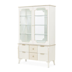 La Marisia Creamy Pearl Display Cabinet - Ornate Home