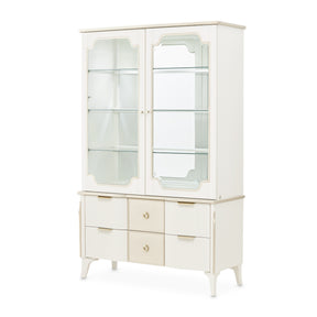 La Marisia Creamy Pearl Display Cabinet - Ornate Home
