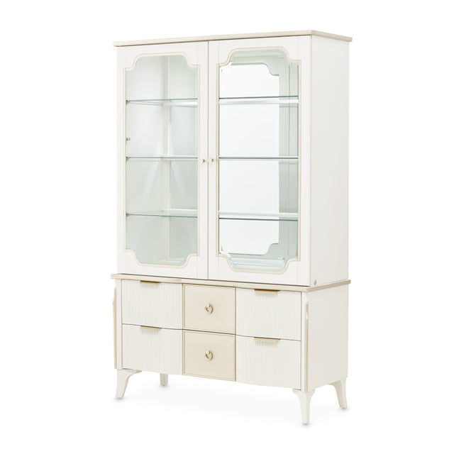 La Marisia Creamy Pearl Display Cabinet - Ornate Home