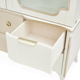 La Marisia Creamy Pearl Display Cabinet - Ornate Home