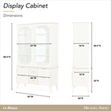 La Marisia Creamy Pearl Display Cabinet - Ornate Home