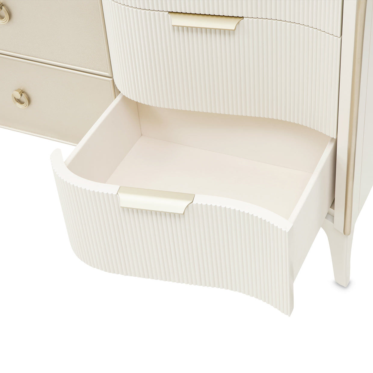 La Marisia Creamy Pearl Dresser with Mirror - Ornate Home