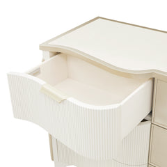 La Marisia Creamy Pearl Dresser with Mirror - Ornate Home