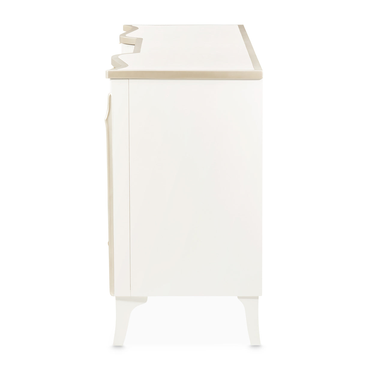 La Marisia Creamy Pearl Dresser with Mirror - Ornate Home