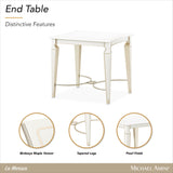 La Marisia Creamy Pearl End Table - Ornate Home