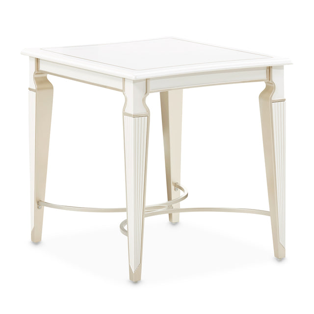 La Marisia Creamy Pearl End Table - Ornate Home