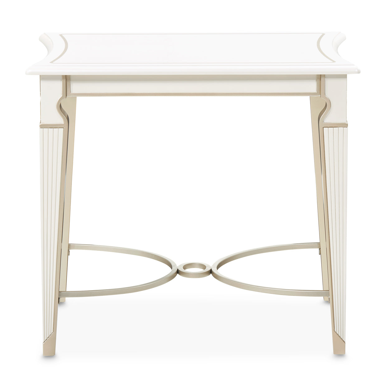 La Marisia Creamy Pearl End Table - Ornate Home