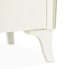 La Marisia Creamy Pearl Media Cabinet - Ornate Home
