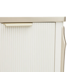 La Marisia Creamy Pearl Media Cabinet - Ornate Home