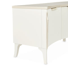 La Marisia Creamy Pearl Media Cabinet - Ornate Home