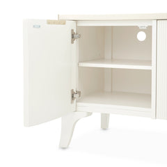 La Marisia Creamy Pearl Media Cabinet - Ornate Home
