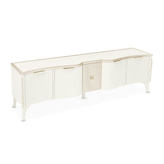 La Marisia Creamy Pearl Media Cabinet - Ornate Home
