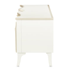 La Marisia Creamy Pearl Media Cabinet - Ornate Home